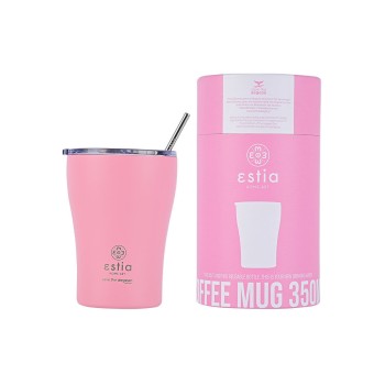 HESTIA ΘΕΡΜΟΣ COFFEE MUG SAVE THE AEGEAN 350ml BLOSSOM ROSE HESTIA ΘΕΡΜΟΣ COFFEE MUG SAVE THE AEGEAN 350ml BLOSSOM ROSE