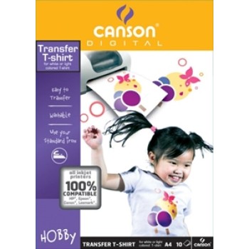 ΧΑΡΤΙ CANSON T-SHIRT 140gr WHITE A4 21 x 29,7-10φ ΧΑΡΤΙ CANSON T-SHIRT 140gr WHITE A4 21 x 29,7-10φ
