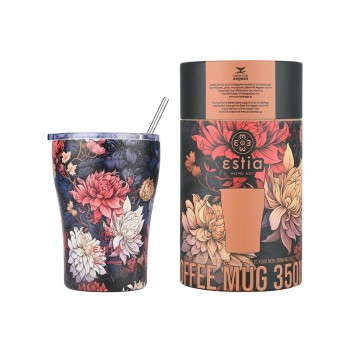 HESTIA ΘΕΡΜΟΣ COFFEE MUG SAVE THE AEGEAN 350ml MIDNIGHT BLOSSOM HESTIA ΘΕΡΜΟΣ COFFEE MUG SAVE THE AEGEAN 350ml MIDNIGHT BLOSSOM