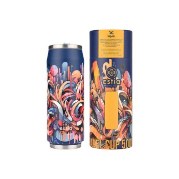 HESTIA ΘΕΡΜΟΣ TRAVEL CUP SAVE THE AEGEAN 500ml VIBRANT VORTEX