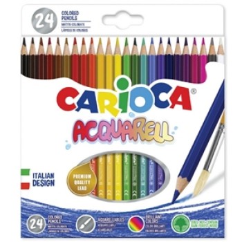 ΞΥΛΟΜΠΟΓΙΕΣ CARIOCA 42858 ACQUARELL 24τεμ ΞΥΛΟΜΠΟΓΙΕΣ CARIOCA 42858 ACQUARELL 24τεμ