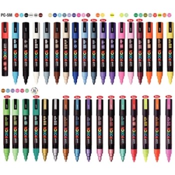 ΜΑΡΚΑΔΟΡΟΙ UNI POSCA PC-5M MEDIUM ΜΑΡΚΑΔΟΡΟΙ UNI POSCA PC-5M MEDIUM