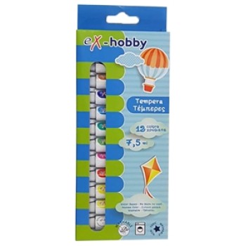 ΤΕΜΠΕΡΕΣ eX-HOBBY ΤΩΝ 12 7,5ml ΧΡΩΜΑΤΙΣΤΕΣ ΤΕΜΠΕΡΕΣ eX-HOBBY ΤΩΝ 12 7,5ml ΧΡΩΜΑΤΙΣΤΕΣ