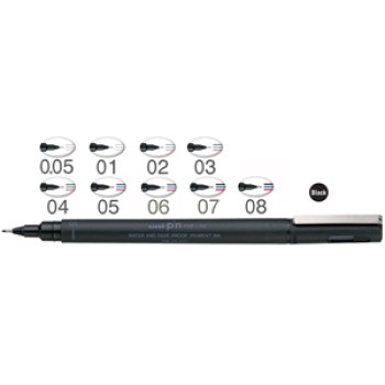 ΜΑΡΚΑΔΟΡΟΙ UNI PIN 200 BLACK ΜΑΡΚΑΔΟΡΟΙ UNI PIN 200 BLACK