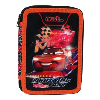 Κασετίνα Διπλή Γεμάτη Must Disney Cars Lighting Fast Κασετίνα Διπλή Γεμάτη Must Disney Cars Lighting Fast