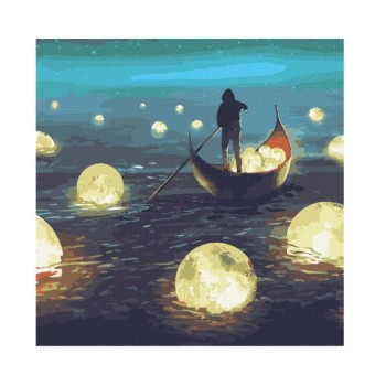 Painting by numbers - Λιμάνι (KHO5040) 50X50cm.