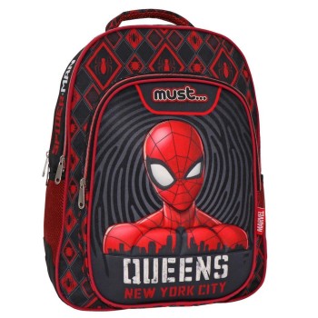 Σχολική Τσάντα Πλάτης Δημοτικού Must Spiderman Queens N.Y. City - 3 Θήκες Σχολική Τσάντα Πλάτης Δημοτικού Must Spiderman Queens N.Y. City - 3 Θήκες