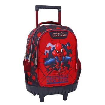 Σχολική Τσάντα Τρόλεϊ Δημοτικού Must Spiderman Protector Of N.Y - 3 Θήκες Σχολική Τσάντα Τρόλεϊ Δημοτικού Must Spiderman Protector Of N.Y - 3 Θήκες