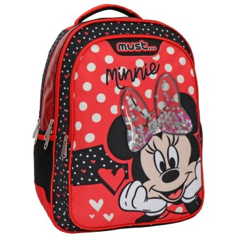 Σχολική Τσάντα Πλάτης Δημοτικού Must Disney Minnie Mouse - 3 Θήκες Σχολική Τσάντα Πλάτης Δημοτικού Must Disney Minnie Mouse - 3 Θήκες