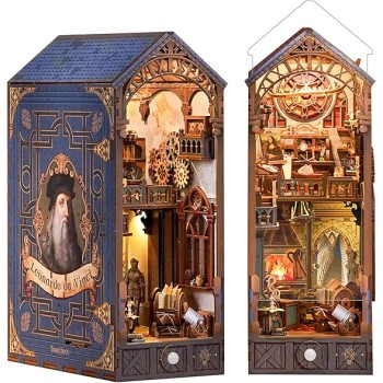 DIY Book Nook Kit - Leonardo Da Vinci