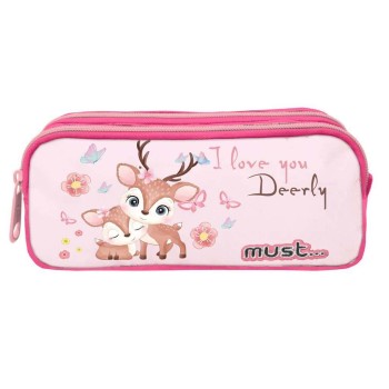 Σχολική Κασετίνα Βαρελάκι Must Love Deerly - 2 Θήκες Σχολική Κασετίνα Βαρελάκι Must Love Deerly - 2 Θήκες