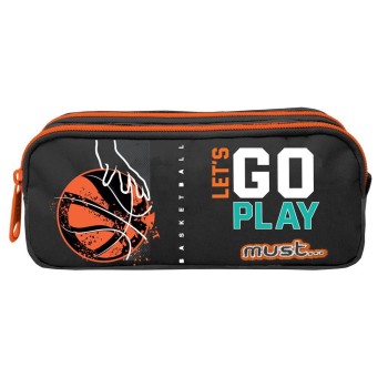 Σχολική Κασετίνα Βαρελάκι Must Basketball Let's Go Play - 2 Θήκες Σχολική Κασετίνα Βαρελάκι Must Basketball Let's Go Play - 2 Θήκες