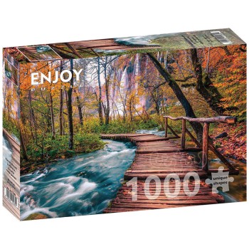 PUZZLE ENJOY - Forest Stream in Plitvice, Croatia 1000pcs. PUZZLE ENJOY - Forest Stream in Plitvice, Croatia 1000pcs.