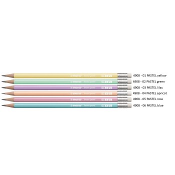 ΜΟΛΥΒΙΑ STABILO 4908 PASTEL ΓΟΜΑ ΜΟΛΥΒΙΑ STABILO 4908 PASTEL ΓΟΜΑ