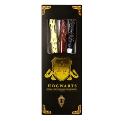 Harry Potter Triple Wand Pack - Hogwarts Shield Harry Potter Triple Wand Pack - Hogwarts Shield
