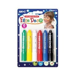 ΜΑΚΙΓΙΑΖ ΠΡΟΣΩΠΟΥ AMOS FACE DECO σετ 6χρωμ. ΜΑΚΙΓΙΑΖ ΠΡΟΣΩΠΟΥ AMOS FACE DECO σετ 6χρωμ.