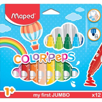 ΜΑΡΚΑΔΟΡΟΙ MAPED MAXI 12τεμ. ΜΑΡΚΑΔΟΡΟΙ MAPED MAXI 12τεμ.