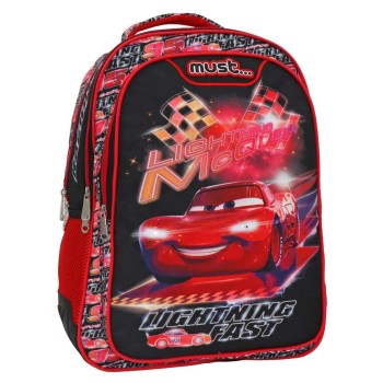 Σχολική Τσάντα Πλάτης Δημοτικού Must Disney Cars Lighting Fast - 3 Θήκες Σχολική Τσάντα Πλάτης Δημοτικού Must Disney Cars Lighting Fast - 3 Θήκες